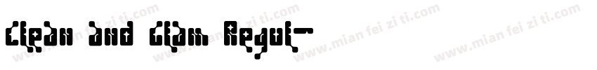 Clean and Glam Regul字体转换